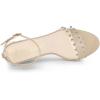 imageAllegra K Womens Clear Block Heel Ankle Strap Heeled SandalsNude