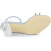 imageAllegra K Womens Clear Block Heel Ankle Strap Heeled SandalsSky Blue