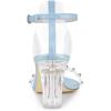 imageAllegra K Womens Clear Block Heel Ankle Strap Heeled SandalsSky Blue