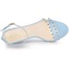 imageAllegra K Womens Clear Block Heel Ankle Strap Heeled SandalsSky Blue