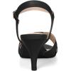 imageAllegra K Womens Cross Straps Kitten Heel SandalsBlack