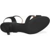 imageAllegra K Womens Cross Straps Kitten Heel SandalsBlack