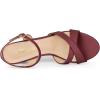 imageAllegra K Womens Cross Straps Kitten Heel SandalsBurgundy