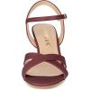 imageAllegra K Womens Cross Straps Kitten Heel SandalsBurgundy