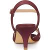 imageAllegra K Womens Cross Straps Kitten Heel SandalsBurgundy
