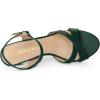 imageAllegra K Womens Cross Straps Kitten Heel SandalsDark Green