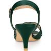 imageAllegra K Womens Cross Straps Kitten Heel SandalsDark Green
