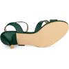 imageAllegra K Womens Cross Straps Kitten Heel SandalsDark Green