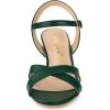 imageAllegra K Womens Cross Straps Kitten Heel SandalsDark Green