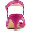 imageAllegra K Womens Cross Straps Kitten Heel SandalsHot Pink