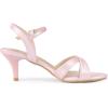imageAllegra K Womens Cross Straps Kitten Heel SandalsPink