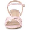 imageAllegra K Womens Cross Straps Kitten Heel SandalsPink