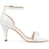 imageAllegra K Womens Glitter Ankle Strap Stiletto Heel Sandals 7 White