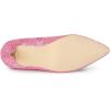 imageAllegra K Womens Glitter Pointed Toe Stiletto Heel Ankle BootsPink