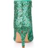 imageAllegra K Womens Glitter Pointed Toe Stiletto Heel Ankle BootsShamrock Green