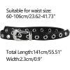 imageAllegra K Womens Grommet Skinny Waist Belt for Dresses Metal Pin Buckle Belts Plus Size