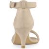 imageAllegra K Womens Kitten Heel Ankle Strap Sandals ShoesBeige