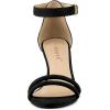imageAllegra K Womens Kitten Heel Ankle Strap Sandals ShoesBlack