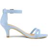 imageAllegra K Womens Kitten Heel Ankle Strap Sandals ShoesBlue Sky