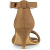 imageAllegra K Womens Kitten Heel Ankle Strap Sandals ShoesBrown