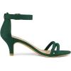 imageAllegra K Womens Kitten Heel Ankle Strap Sandals ShoesGreen