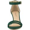 imageAllegra K Womens Kitten Heel Ankle Strap Sandals ShoesGreen