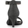 imageAllegra K Womens Kitten Heel Ankle Strap Sandals ShoesGrey