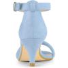 imageAllegra K Womens Kitten Heel Ankle Strap Sandals ShoesSky Blue