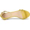 imageAllegra K Womens Kitten Heel Ankle Strap Sandals ShoesYellow