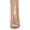 imageAllegra K Womens Metallic Boots Square Toe Chunky Heel Gogo Ankle BootsRose Gold