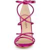 imageAllegra K Womens Open Toe Strappy Straps Stiletto Heel Hot Pink Sandals 10 M US