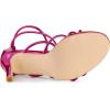imageAllegra K Womens Open Toe Strappy Straps Stiletto Heel Hot Pink Sandals 7 M US