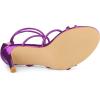 imageAllegra K Womens Open Toe Strappy Straps Stiletto Heel Purple Sandals 10 M US