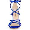 imageAllegra K Womens Open Toe Strappy Straps Stiletto Heel Royal Blue Sandals 9 M US