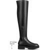 imageAllegra K Womens Platform Round Toe Lug Sole Chunky Low Heel Over Knee Thigh High BootsBlack