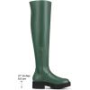 imageAllegra K Womens Platform Round Toe Lug Sole Chunky Low Heel Over Knee Thigh High BootsGreen