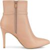 imageAllegra K Womens Pointed Toe Buckle Strap Stiletto Heels Ankle BootsNude