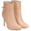 imageAllegra K Womens Pointed Toe Buckle Strap Stiletto Heels Ankle BootsNude