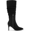 imageAllegra K Womens Pointed Toe Slouched Stiletto Heels Knee High BootsBlack