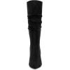 imageAllegra K Womens Pointed Toe Slouched Stiletto Heels Knee High BootsBlack
