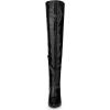 imageAllegra K Womens Pointed Toe Stiletto Heels Over The Knee High BootsBlack