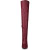 imageAllegra K Womens Pointed Toe Stiletto Heels Over The Knee High BootsBurgundy
