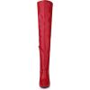 imageAllegra K Womens Pointed Toe Stiletto Heels Over The Knee High BootsRed