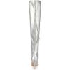 imageAllegra K Womens Pointed Toe Stiletto Heels Over The Knee High BootsSilver