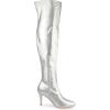 imageAllegra K Womens Pointed Toe Stiletto Heels Over The Knee High BootsSilver