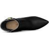 imageAllegra K Womens Pointy Toe Zipper Stiletto Heel Ankle BootsBlack