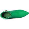 imageAllegra K Womens Pointy Toe Zipper Stiletto Heel Ankle BootsGreen