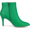 imageAllegra K Womens Pointy Toe Zipper Stiletto Heel Ankle BootsGreen