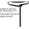 imageAllegra K Womens Skinny Waist Belt for Dress Metal Buckle Belts AdjustableBlack