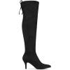 imageAllegra K Womens Stiletto Heels Thigh High Over the Black Knee High Boots 6 M US